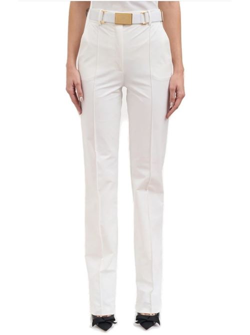 Trousers in bi-elastic technical fabric with belt ELISABETTA FRANCHI | PA17261E2.360